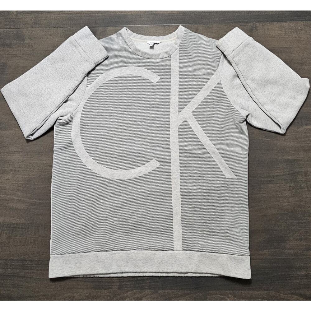 Calvin Klein Women's Gray Crewneck Sweatshirt Size Large